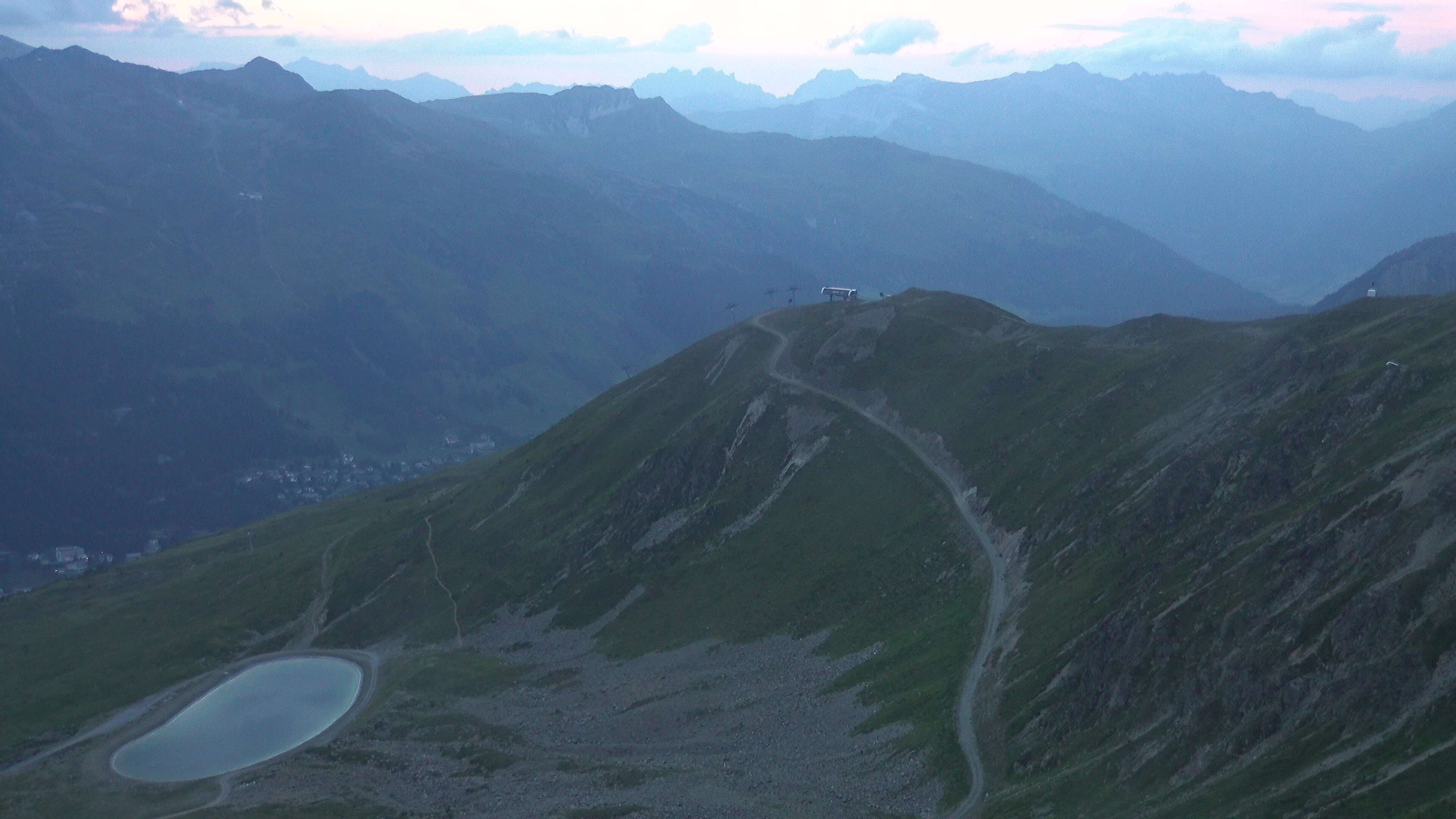 Davos: Platz - Jakobshorn, Blick Brämabüel