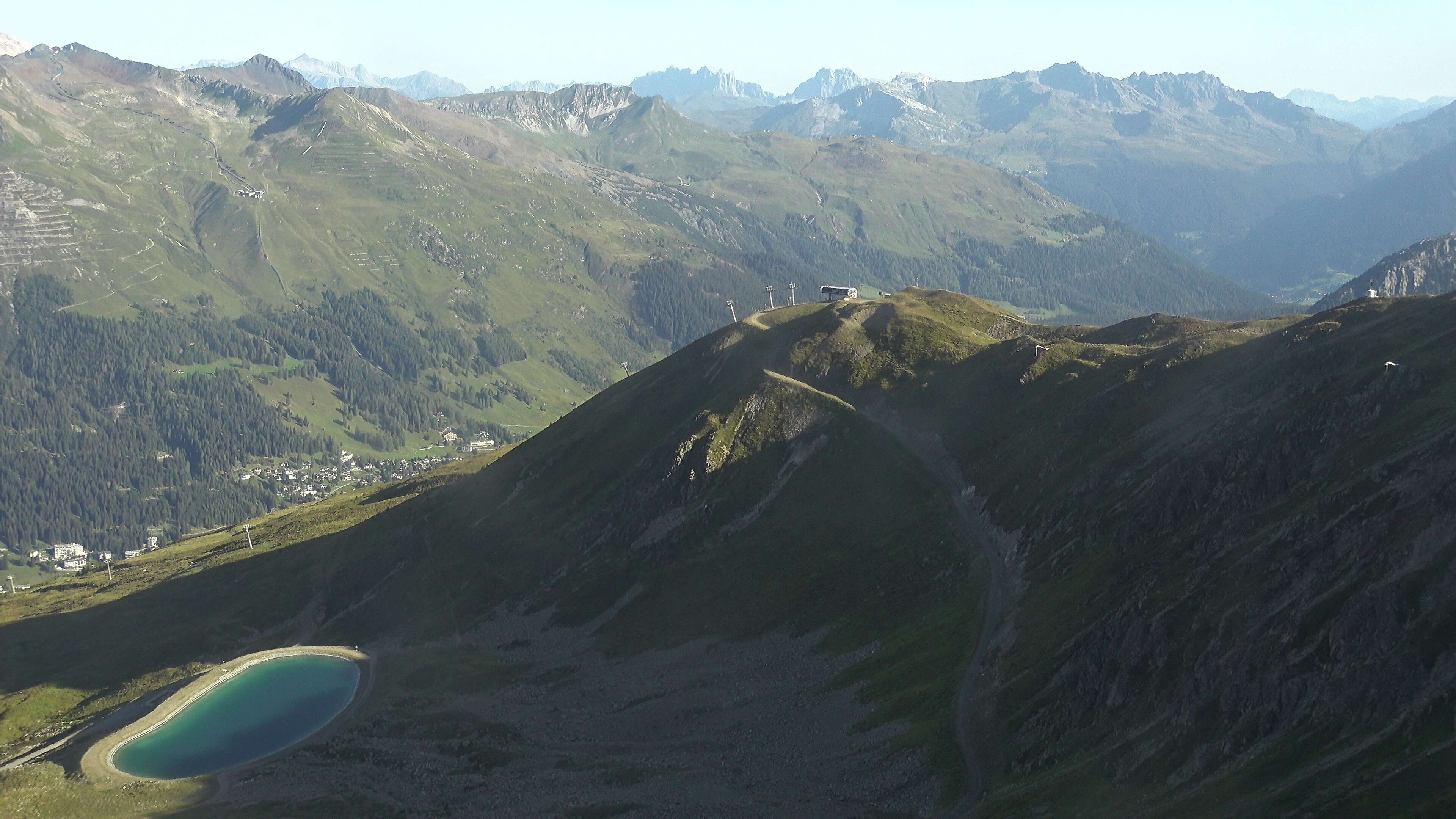 Davos: Platz - Jakobshorn, Blick Brämabüel