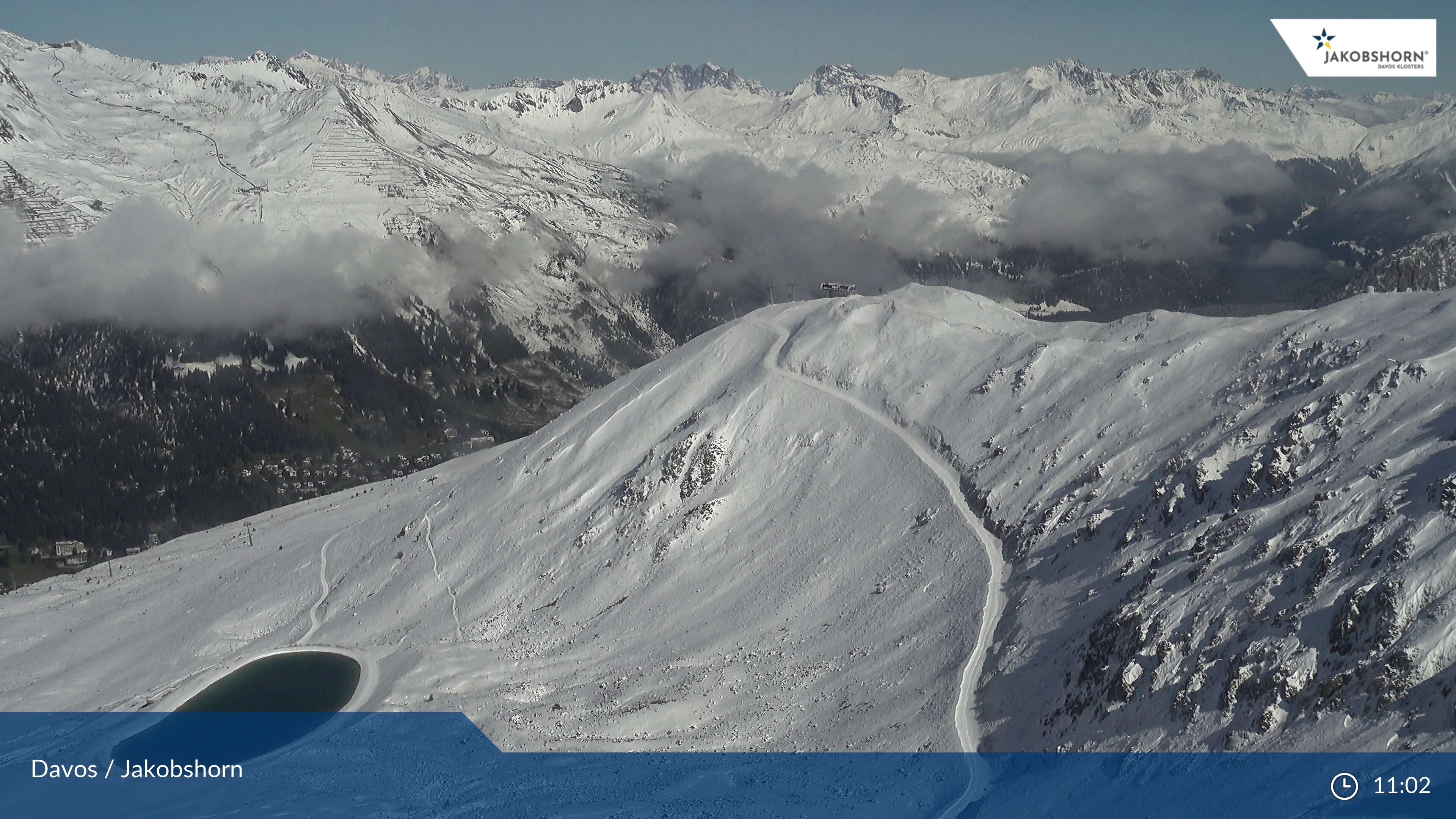 Davos: Platz - Jakobshorn, Blick Brämabüel