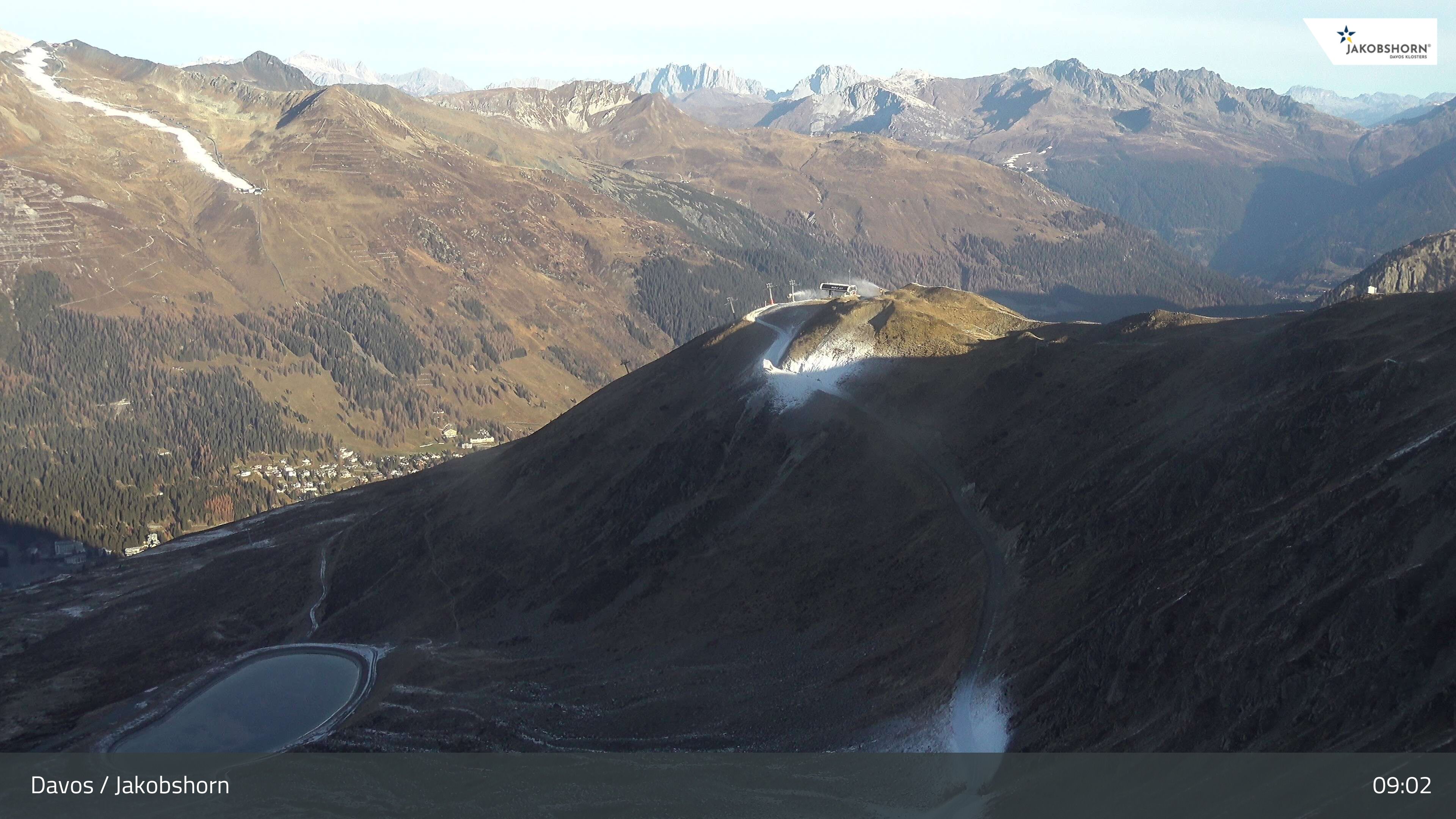 Davos: Platz - Jakobshorn, Blick Brämabüel