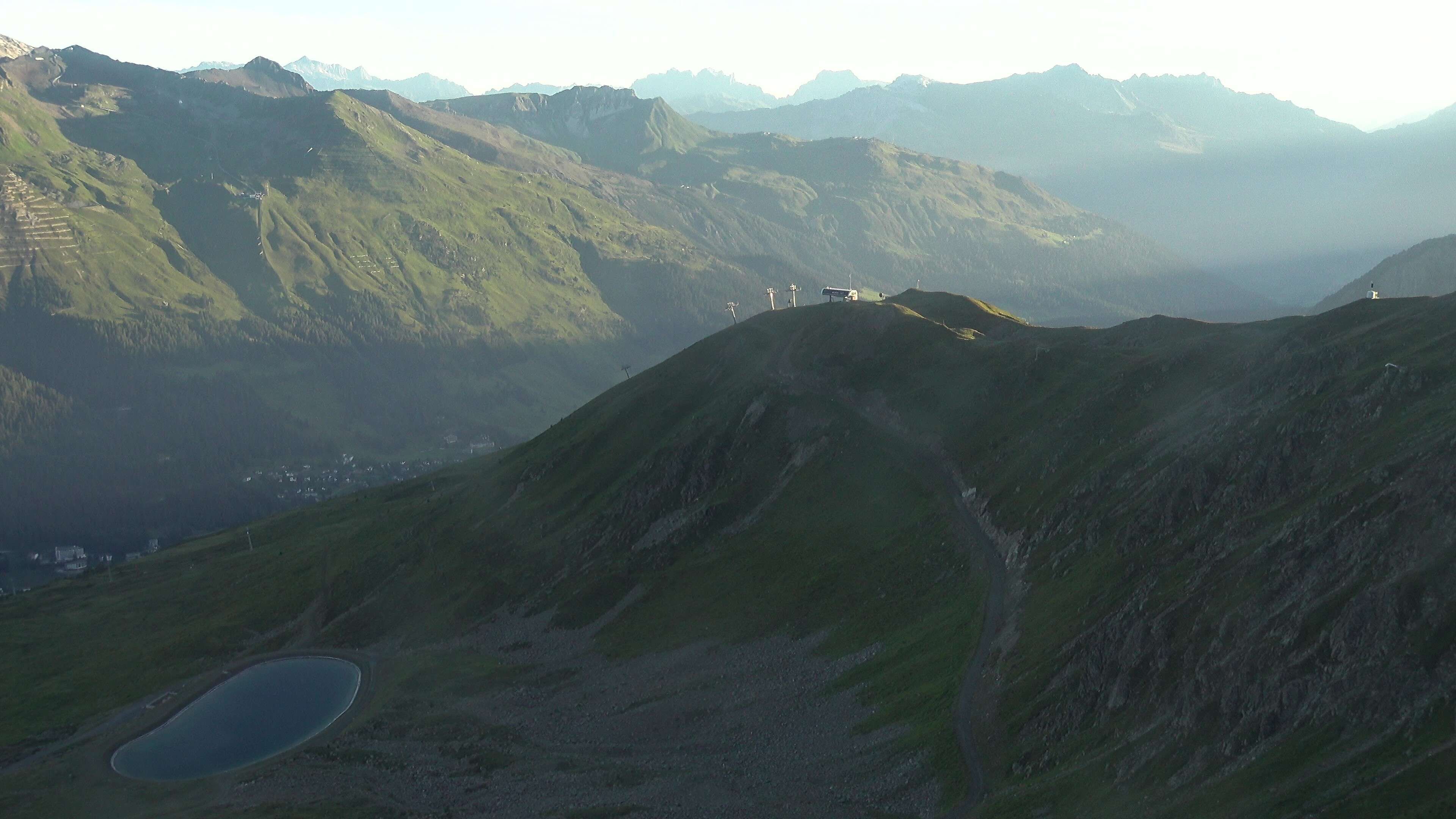 Davos: Platz - Jakobshorn, Blick Brämabüel