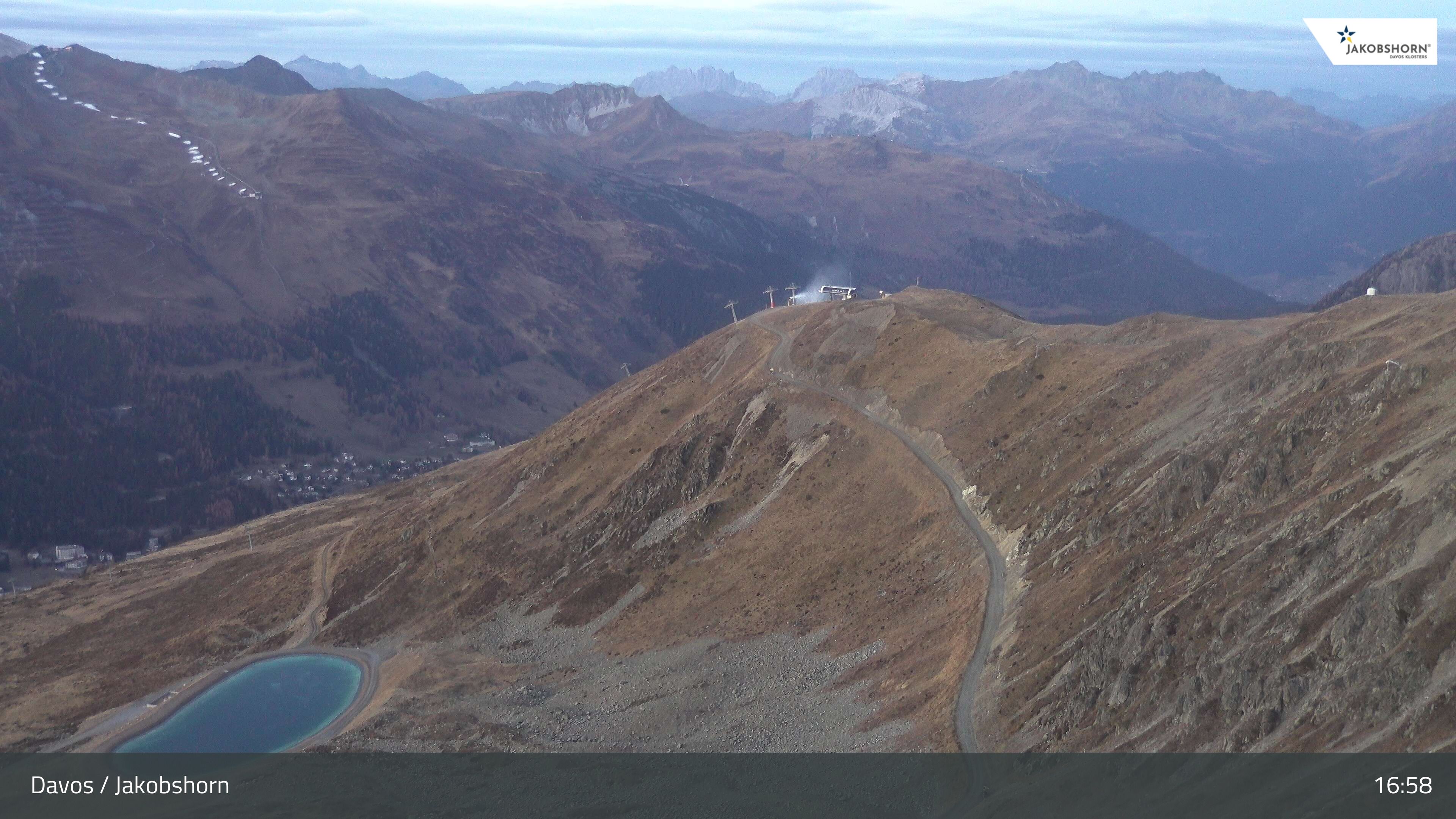 Davos: Platz - Jakobshorn, Blick Brämabüel