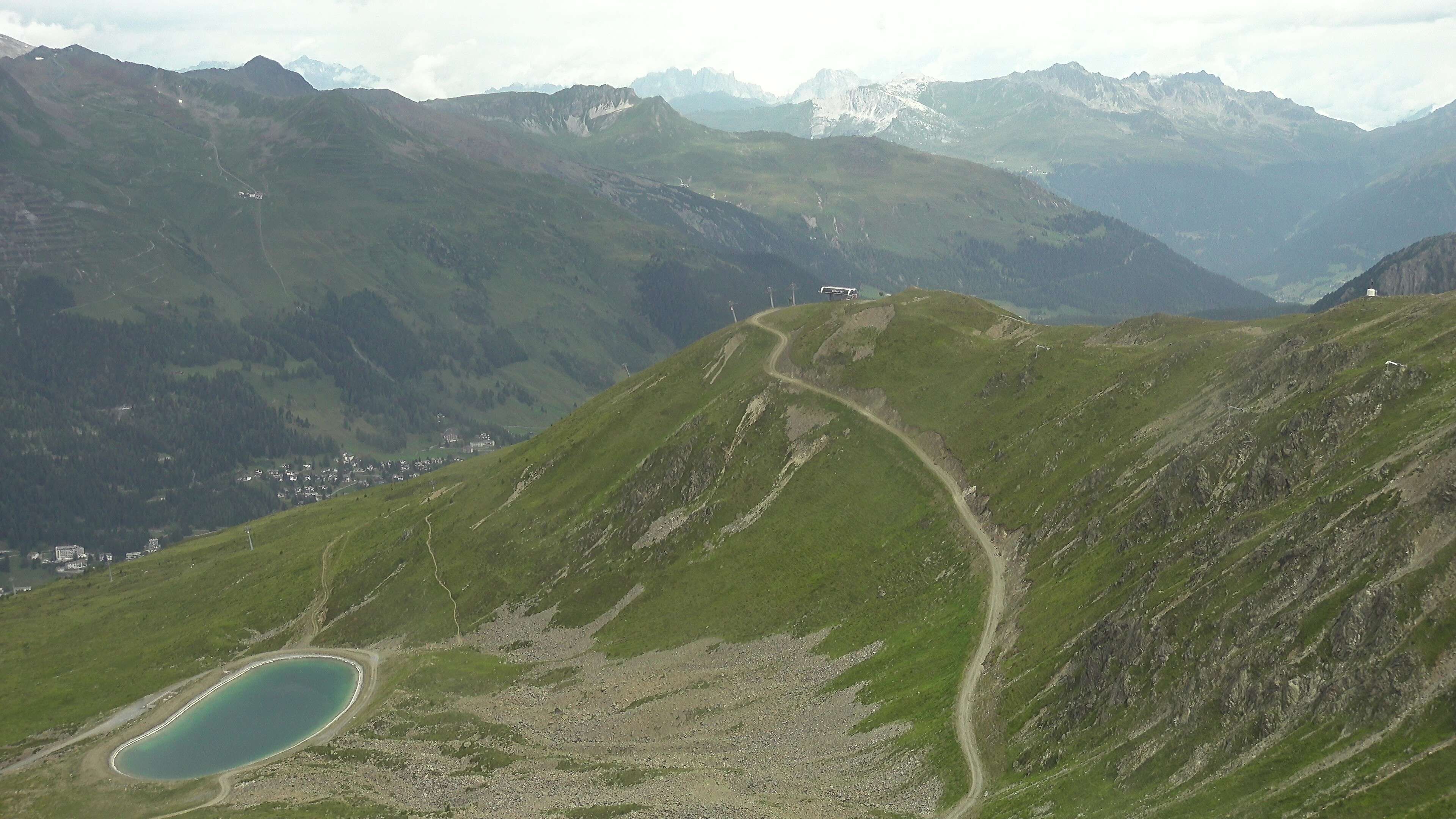 Davos: Platz - Jakobshorn, Blick Brämabüel