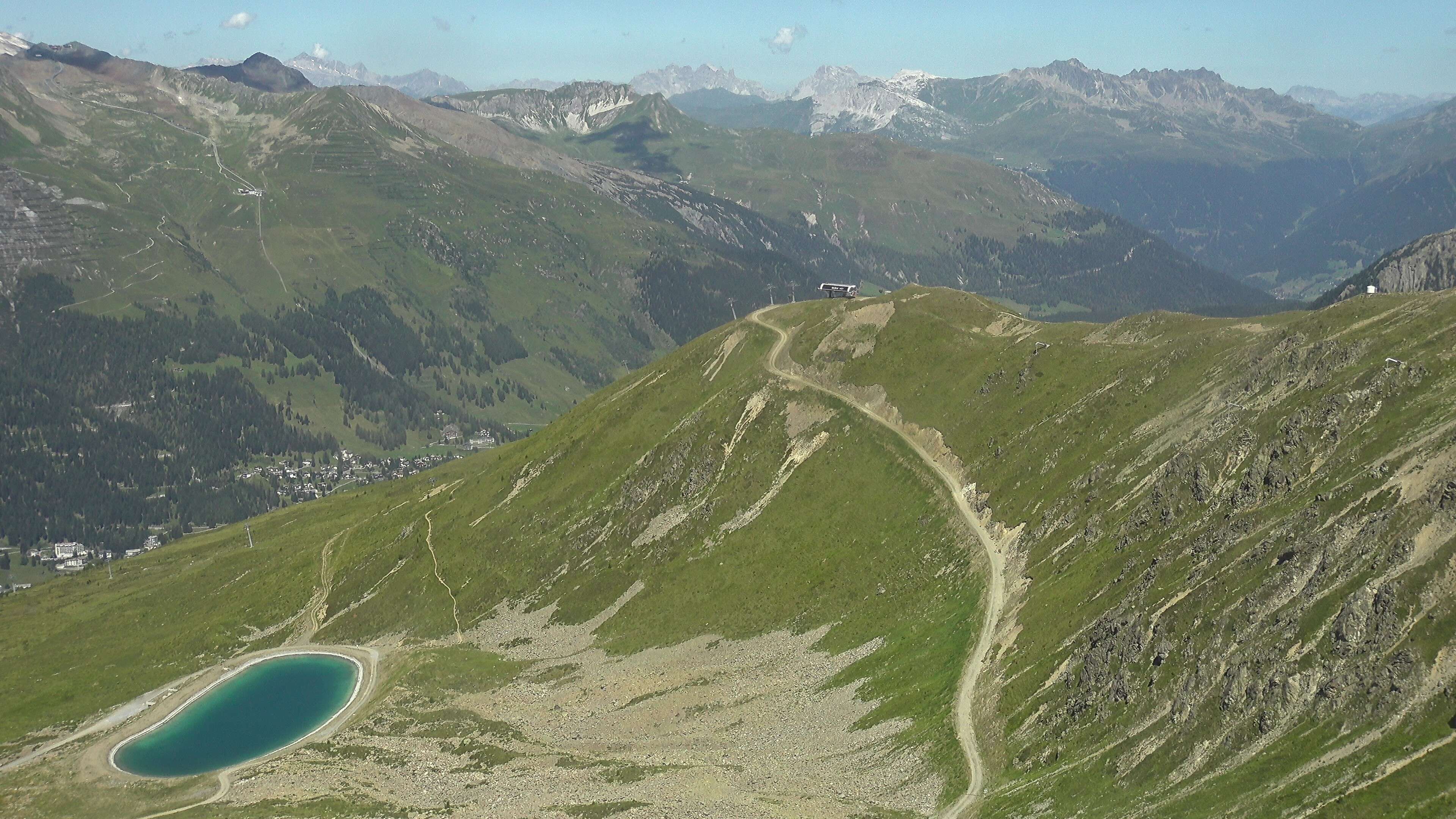 Davos: Platz - Jakobshorn, Blick Brämabüel