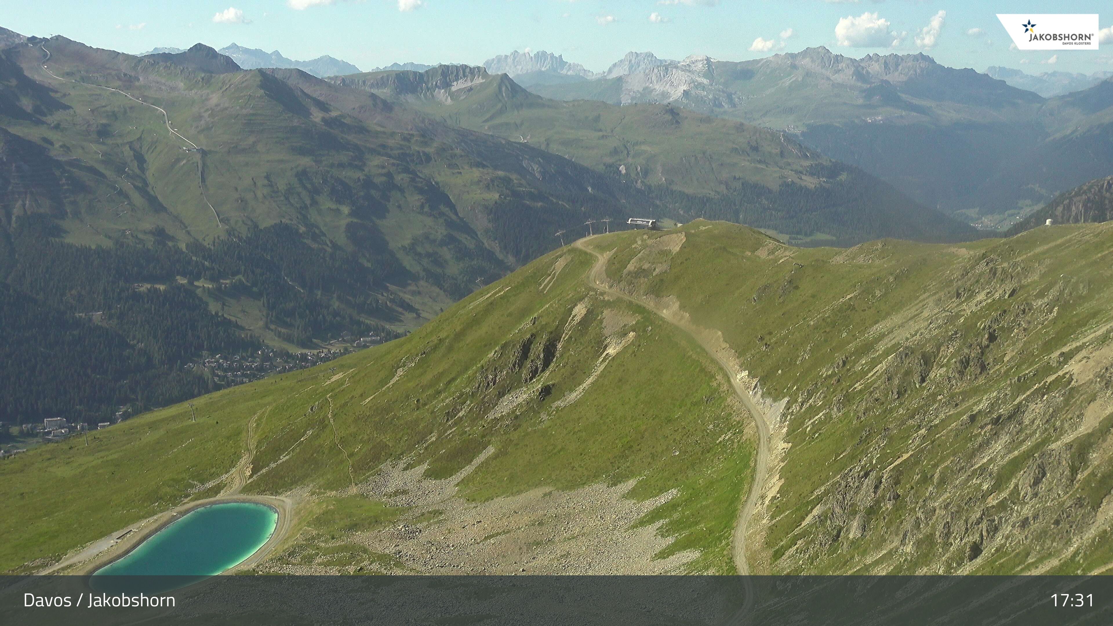 Davos: Platz - Jakobshorn, Blick Brämabüel
