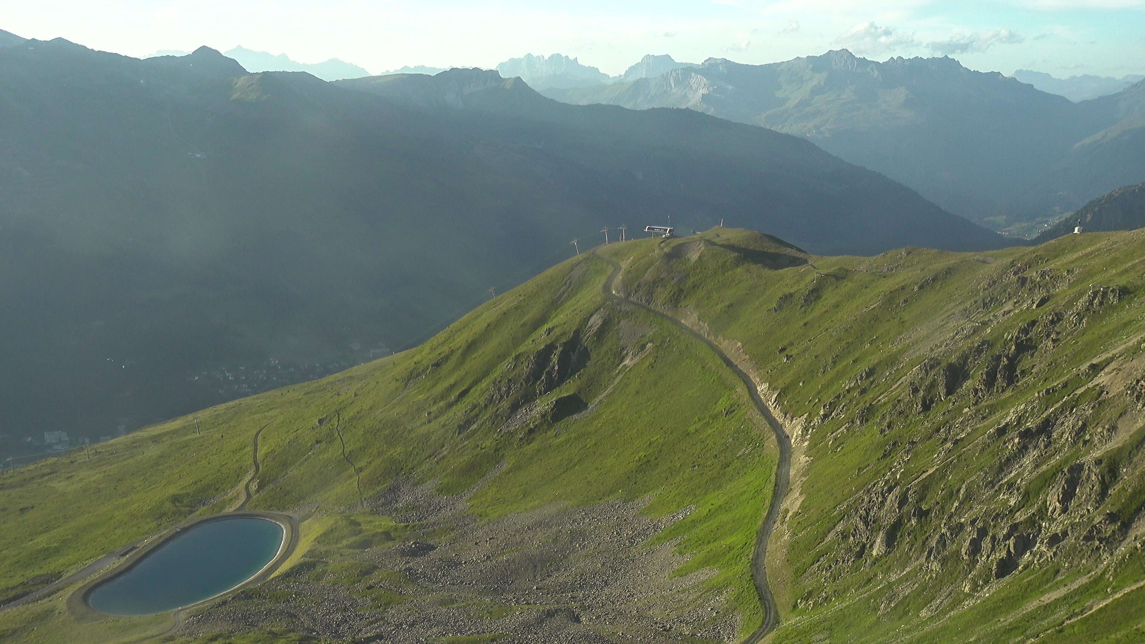 Davos: Platz - Jakobshorn, Blick Brämabüel