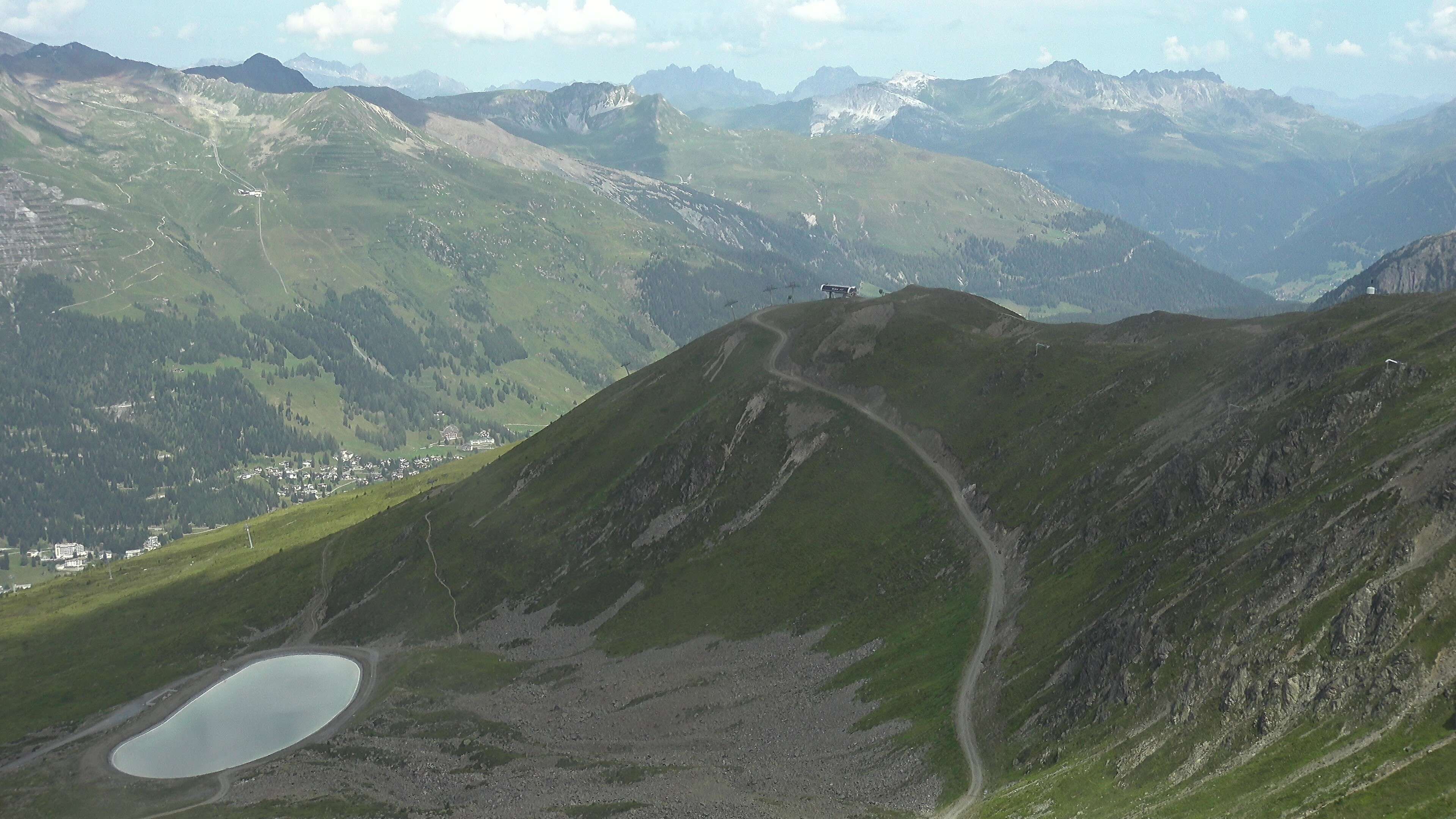 Davos: Platz - Jakobshorn, Blick Brämabüel