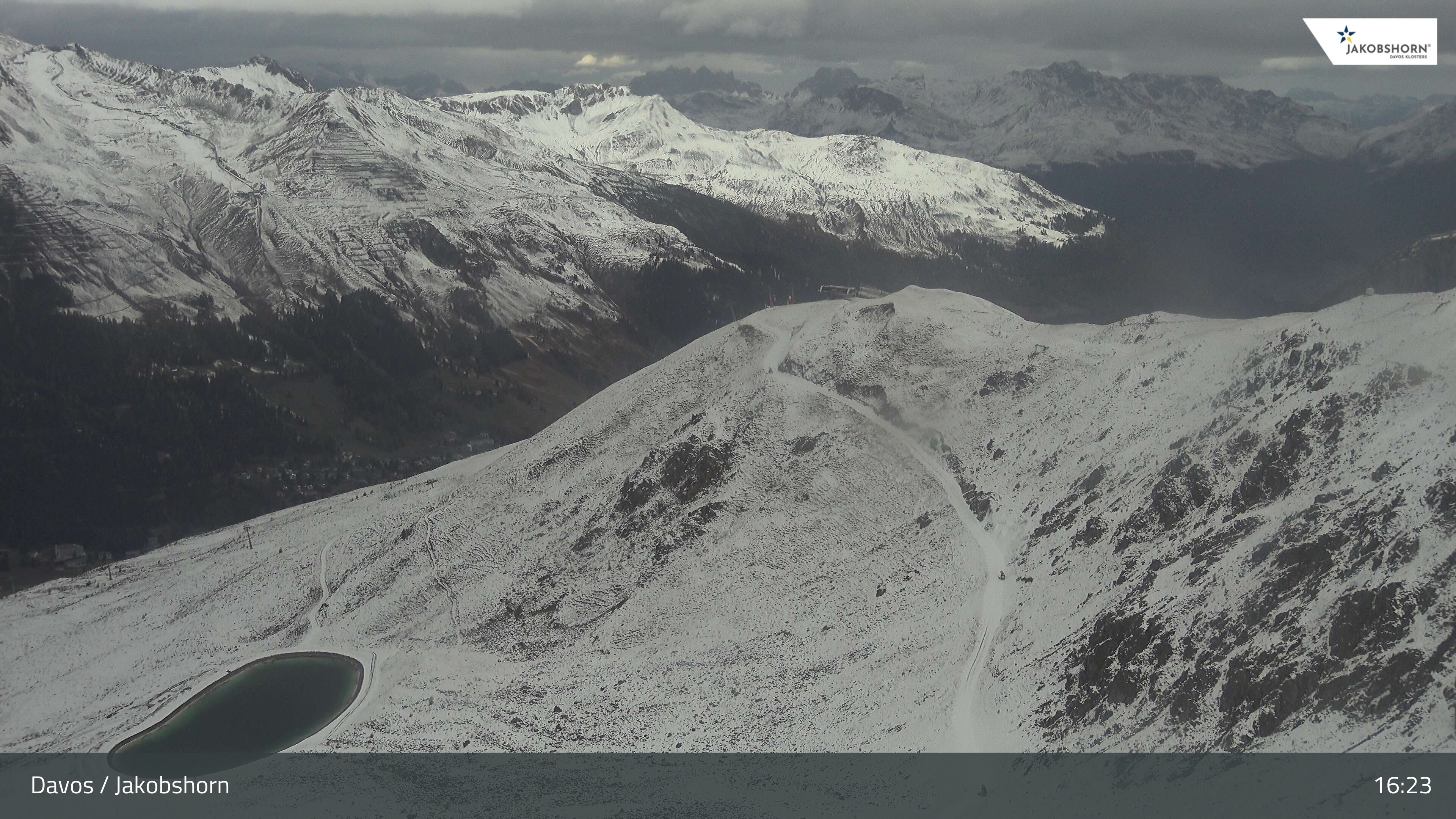 Davos: Platz - Jakobshorn, Blick Brämabüel