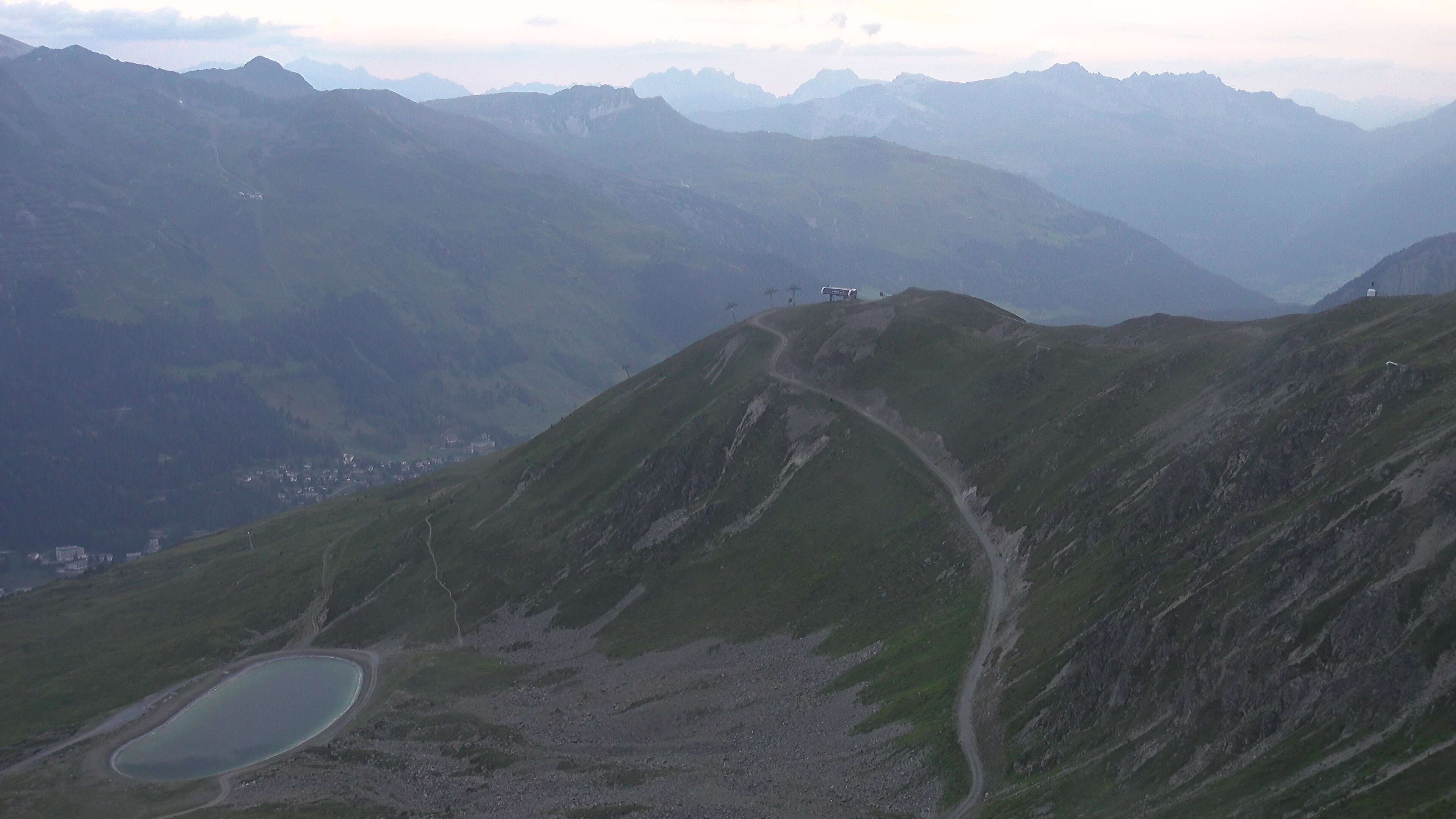 Davos: Platz - Jakobshorn, Blick Brämabüel