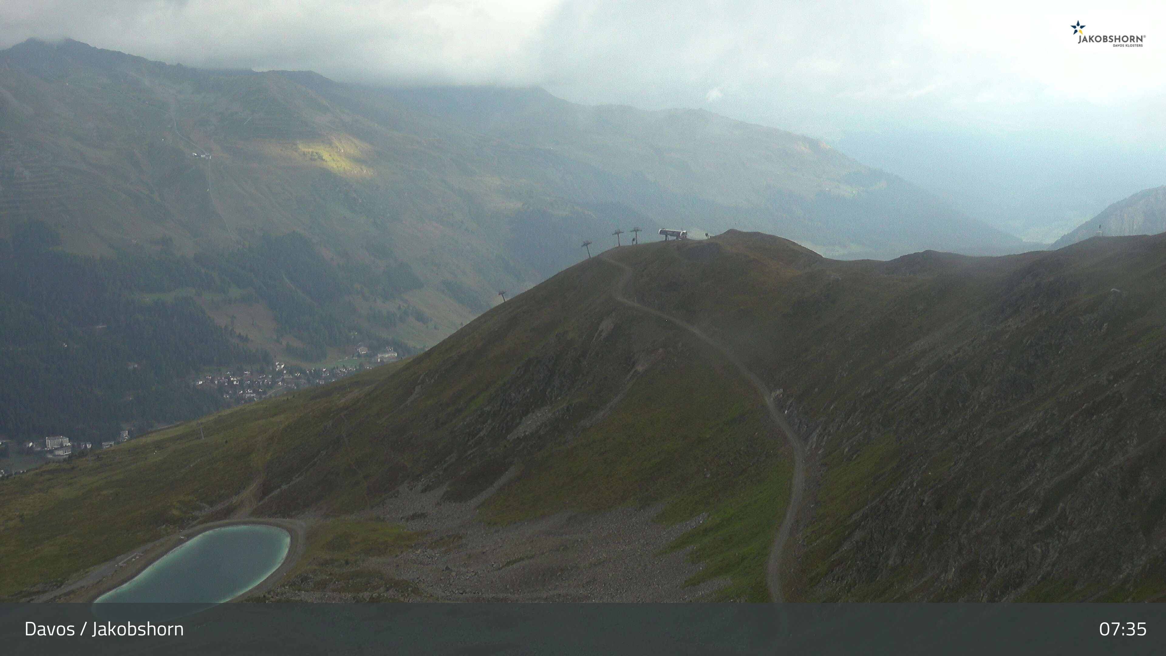 Davos: Platz - Jakobshorn, Blick Brämabüel