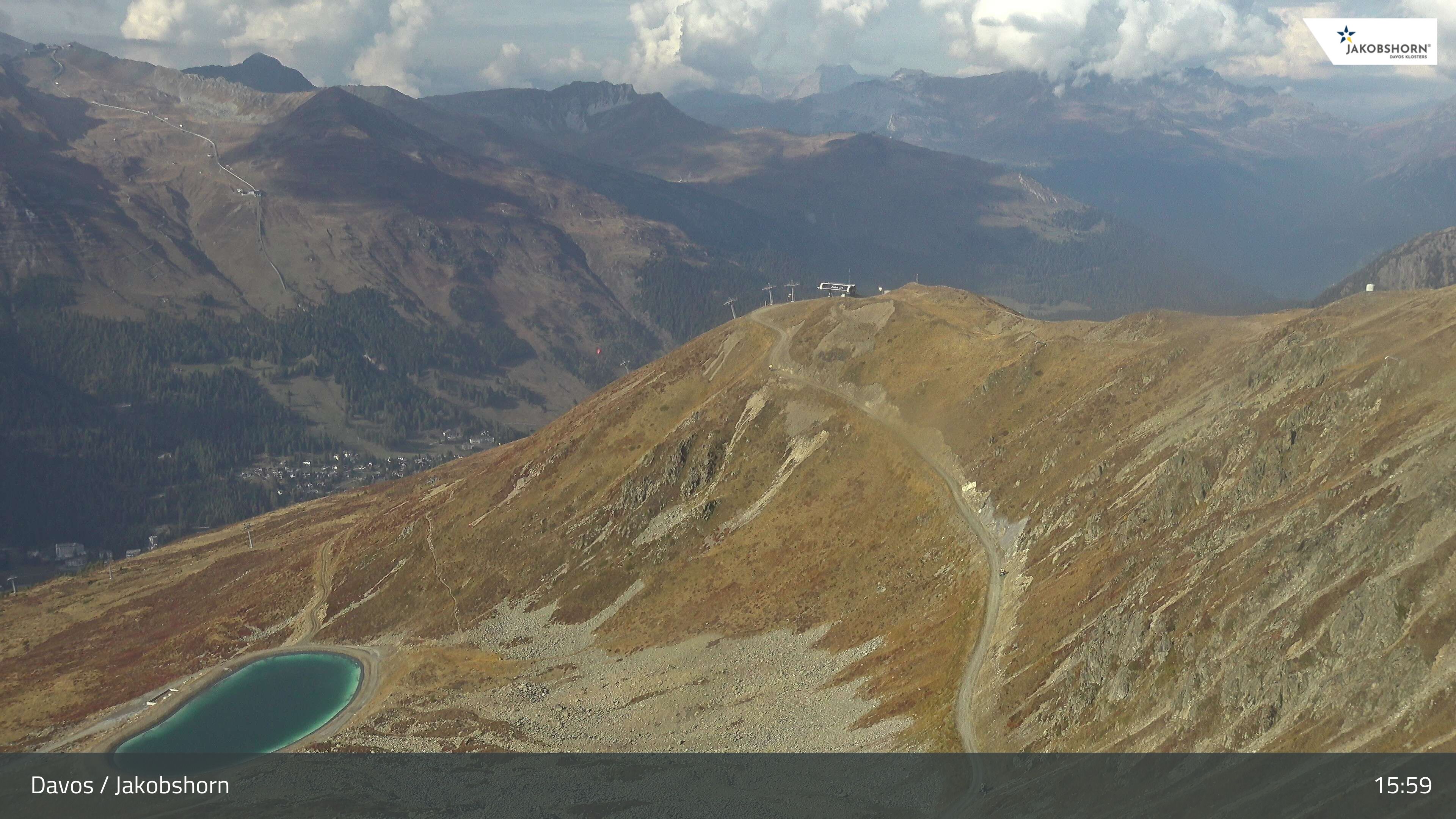 Davos: Platz - Jakobshorn, Blick Brämabüel