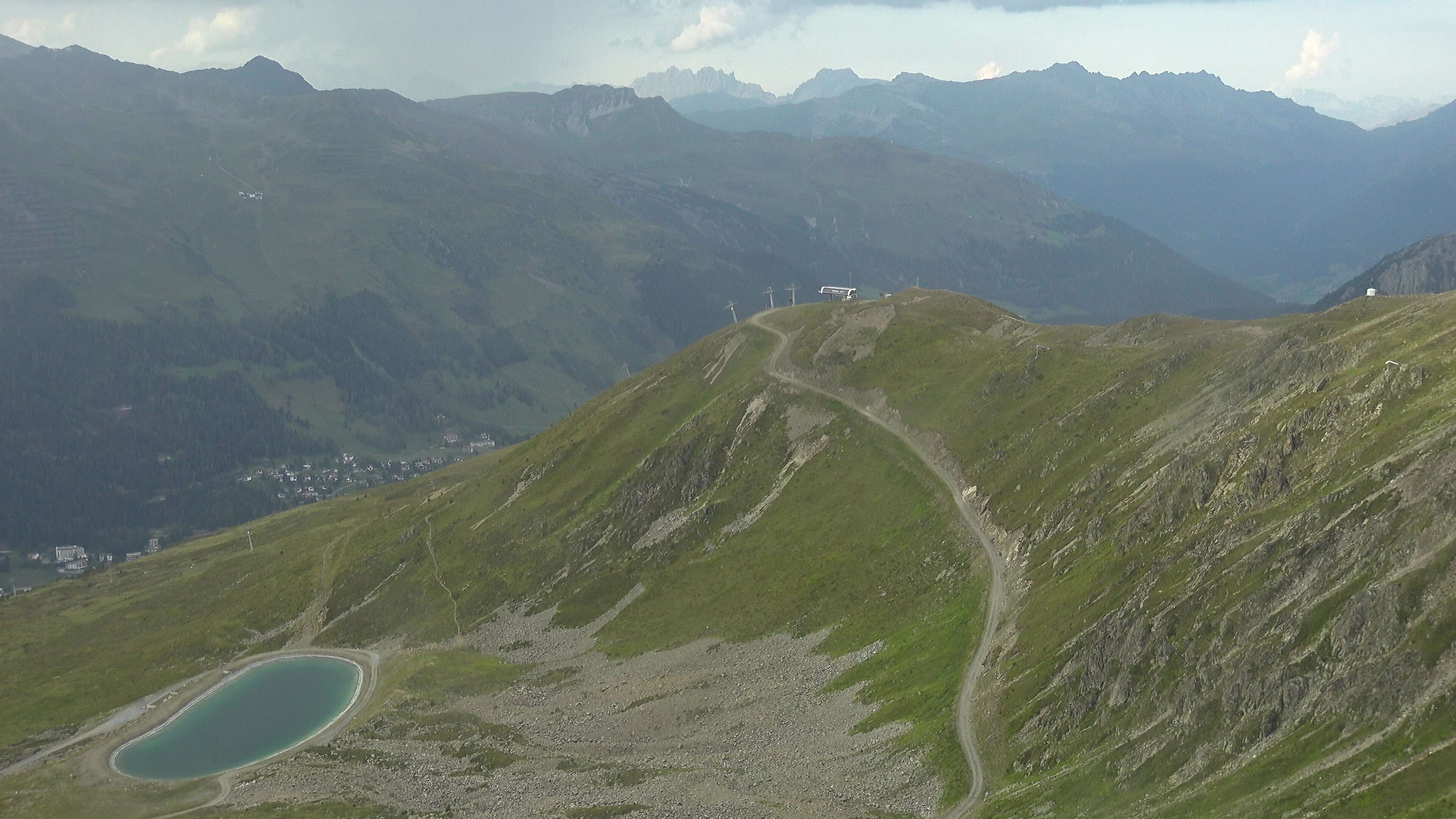 Davos: Platz - Jakobshorn, Blick Brämabüel