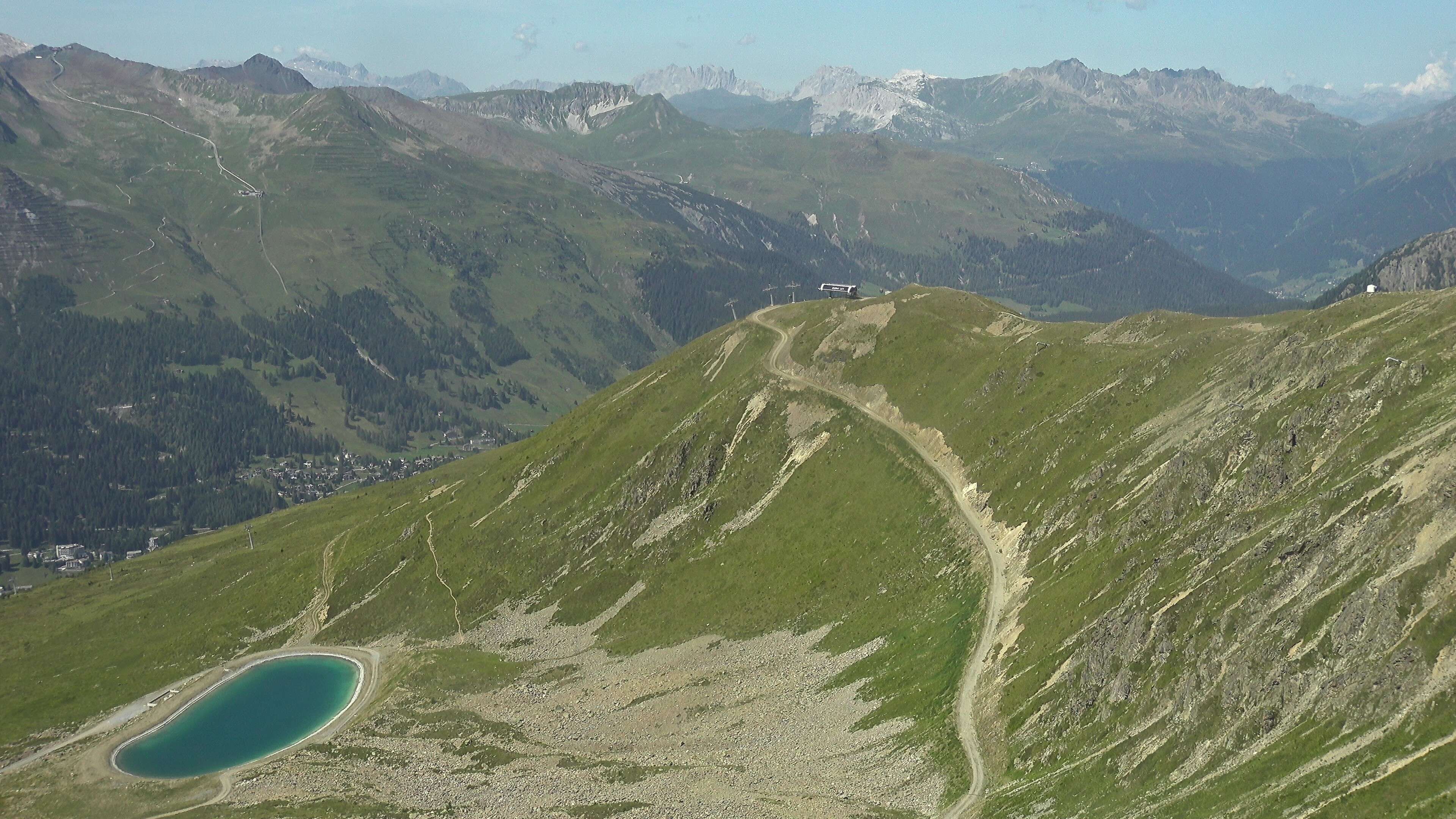 Davos: Platz - Jakobshorn, Blick Brämabüel