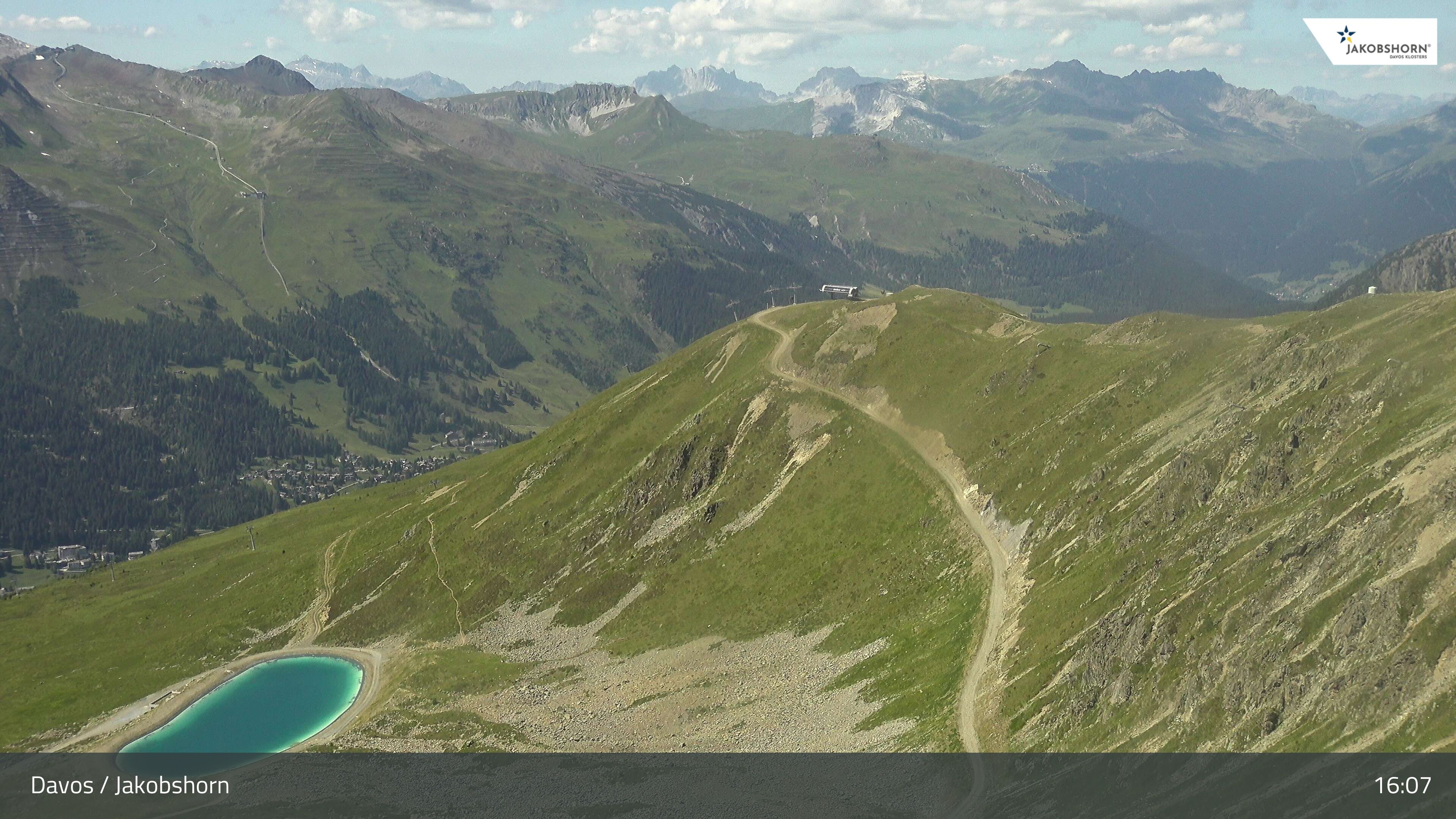 Davos: Platz - Jakobshorn, Blick Brämabüel