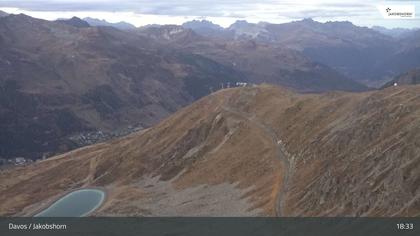 Davos: Platz - Jakobshorn, Blick Brämabüel