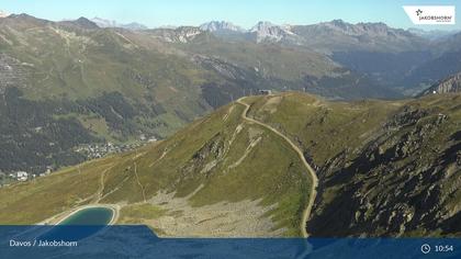 Davos: Platz - Jakobshorn, Blick Brämabüel