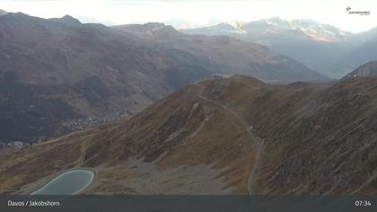 Davos: Platz - Jakobshorn, Blick Brämabüel