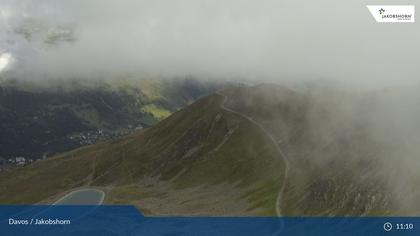 Davos: Platz - Jakobshorn, Blick Brämabüel