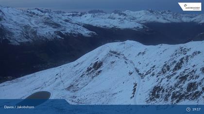 Davos: Platz - Jakobshorn, Blick Brämabüel