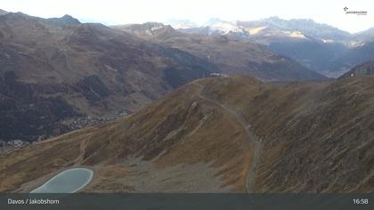 Davos: Platz - Jakobshorn, Blick Brämabüel