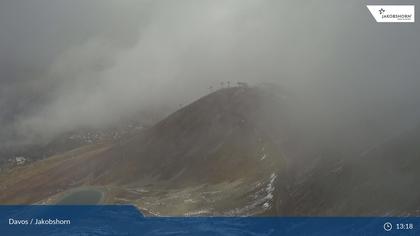 Davos: Platz - Jakobshorn, Blick Brämabüel