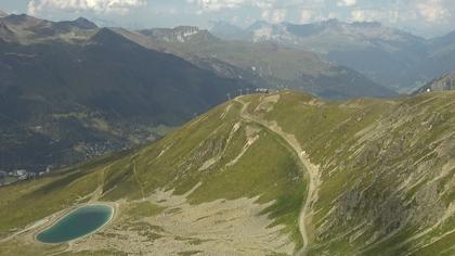 Davos: Platz - Jakobshorn, Blick Brämabüel