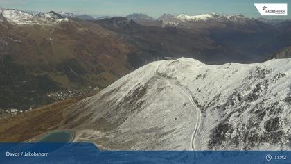 Davos: Platz - Jakobshorn, Blick Brämabüel