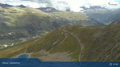 Davos: Platz - Jakobshorn, Blick Brämabüel