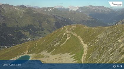 Davos: Platz - Jakobshorn, Blick Brämabüel