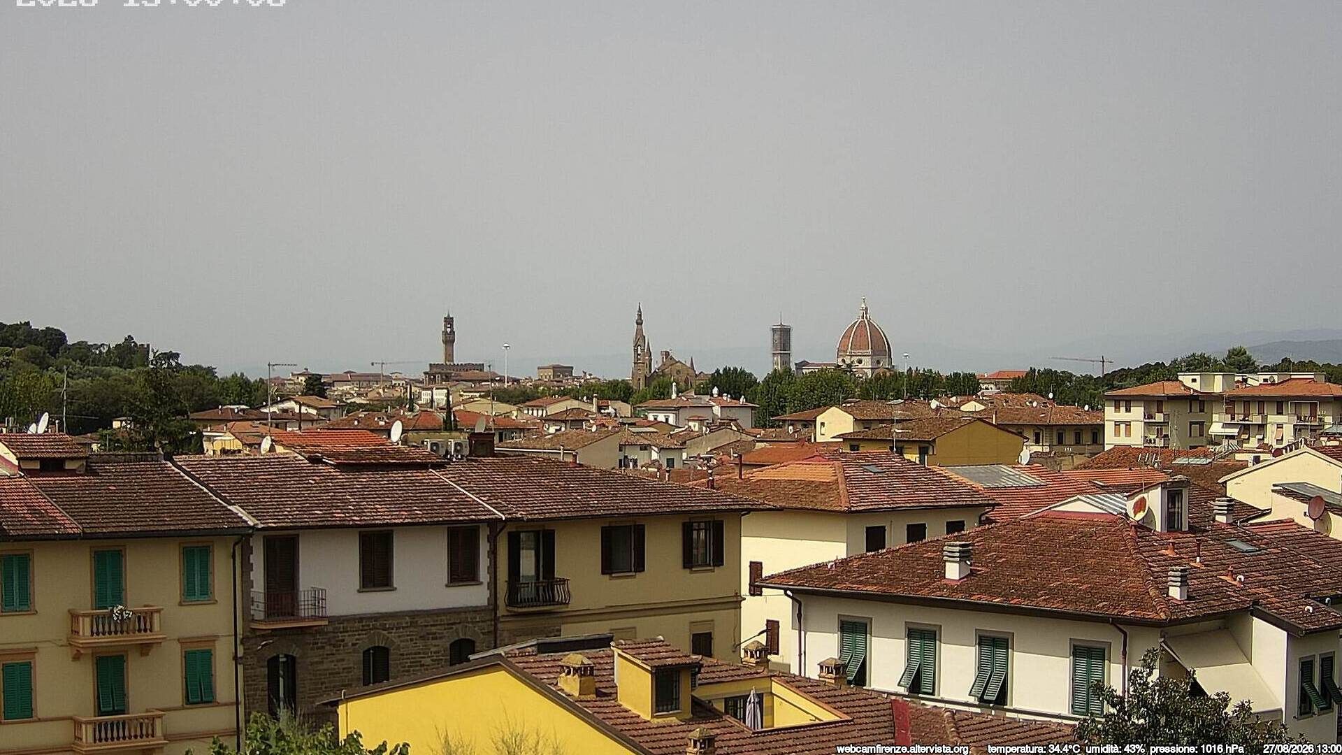 Traffic Cam Florence › North-West: vista sulla città