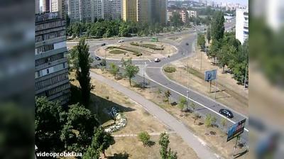 Vue webcam de jour à partir de Obolon’: улица Маршала Тимошенко
