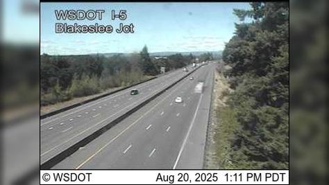 Traffic Cam Centralia: I-5 at MP 83.8: Blakeslee Junction
