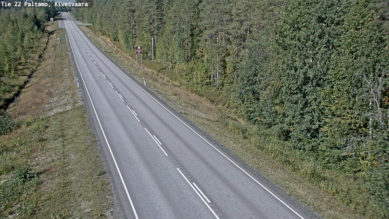 Traffic Cam Paltamo: Tie - Kivesvaara - Ouluun