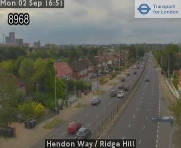 Traffic Cam London: Hendon Way - Ridge Hill