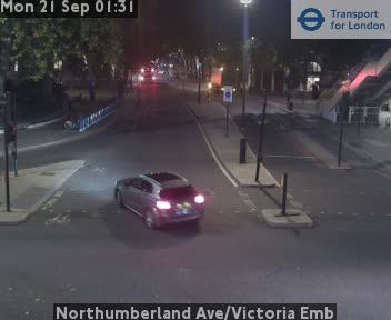 Traffic Cam London: Northumberland Ave/Victoria Emb