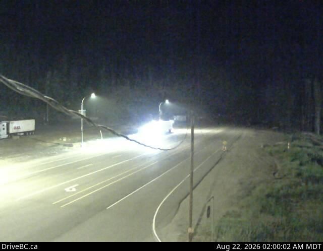 Traffic Cam Jumbo Glacier Mountain Resort Municipality › East: Hwy 1, near Parks Headquarters at Glacier National Park, 72 km east of Revelstoke, looking east
