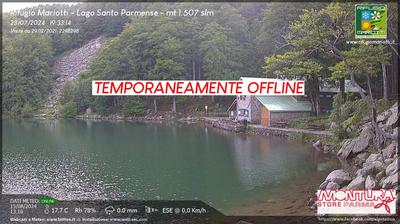 Preview delle webcam di Corniglio › West: Lago Santo Parmense: Rifugio G.Mariotti mt.1507