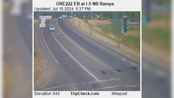 Traffic Cam Cottage Grove: ORE222 EB at I-5 NB Ramps