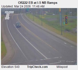 Traffic Cam Cottage Grove: ORE222 EB at I-5 NB Ramps