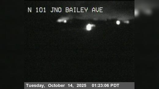 Traffic Cam Coyote › North: TVB49 -- US-101 : North Of Bailey Avenue