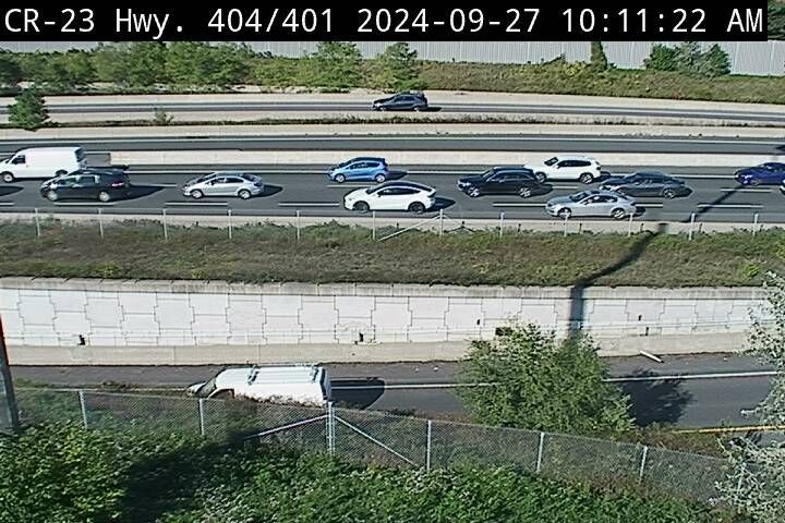 Traffic Cam Toronto: Highway 404 near Highway 401