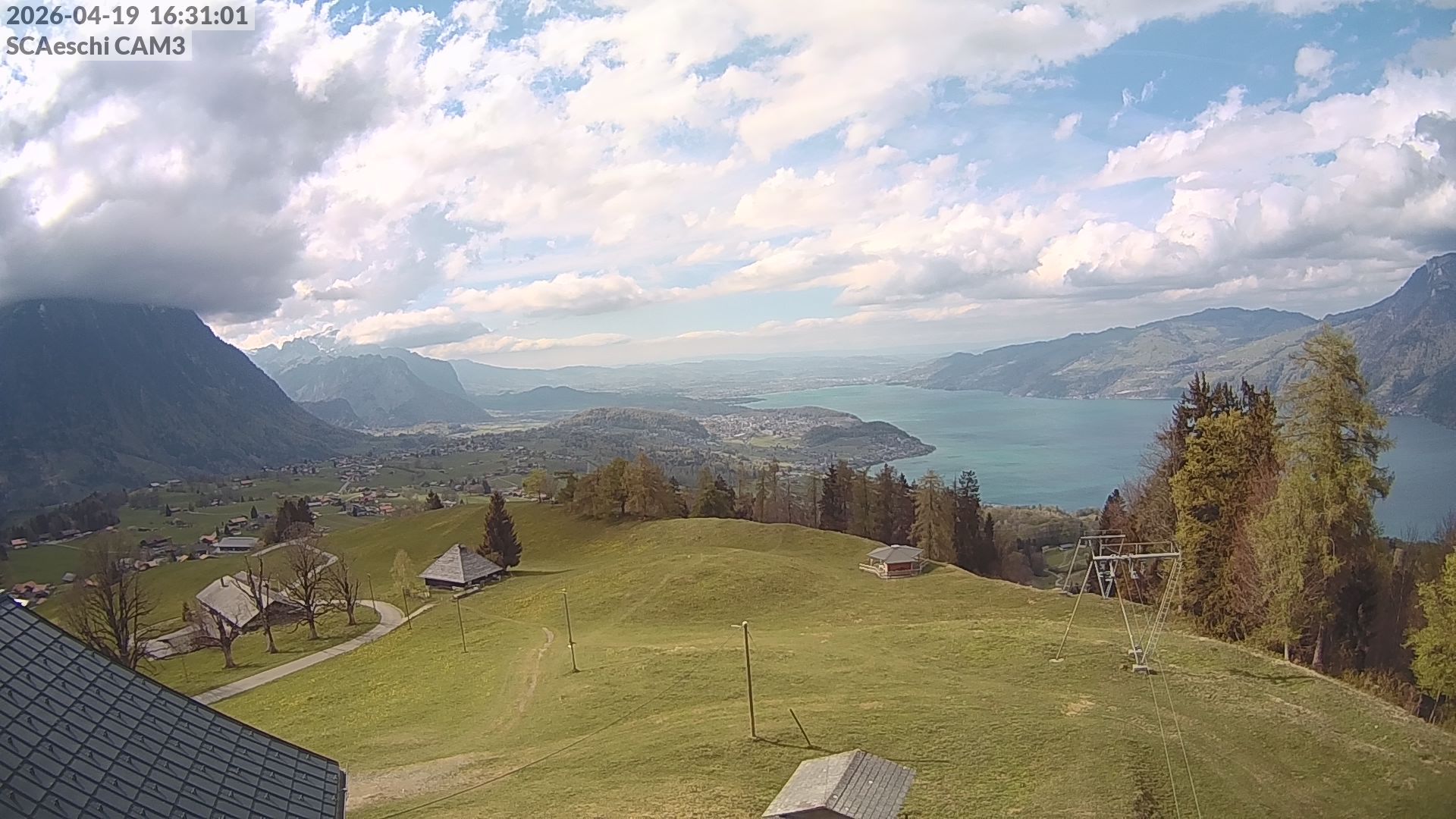 Aeschi bei Spiez: Aeschiried: Skihütte Aeschiried - Skilift Aeschiallmend Ag - Thunersee