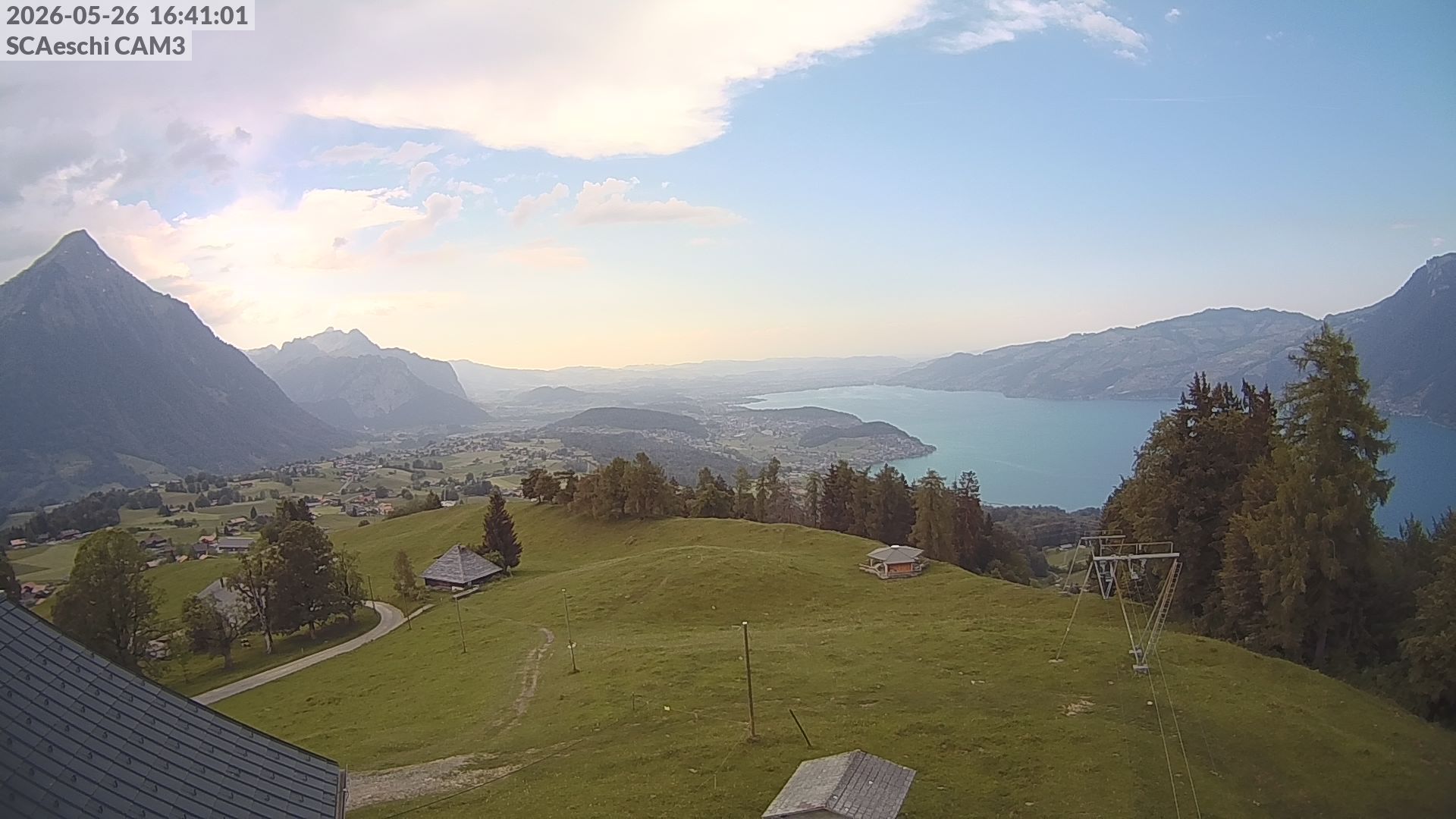 Aeschi bei Spiez: Aeschiried: Skihütte Aeschiried - Skilift Aeschiallmend Ag - Thunersee