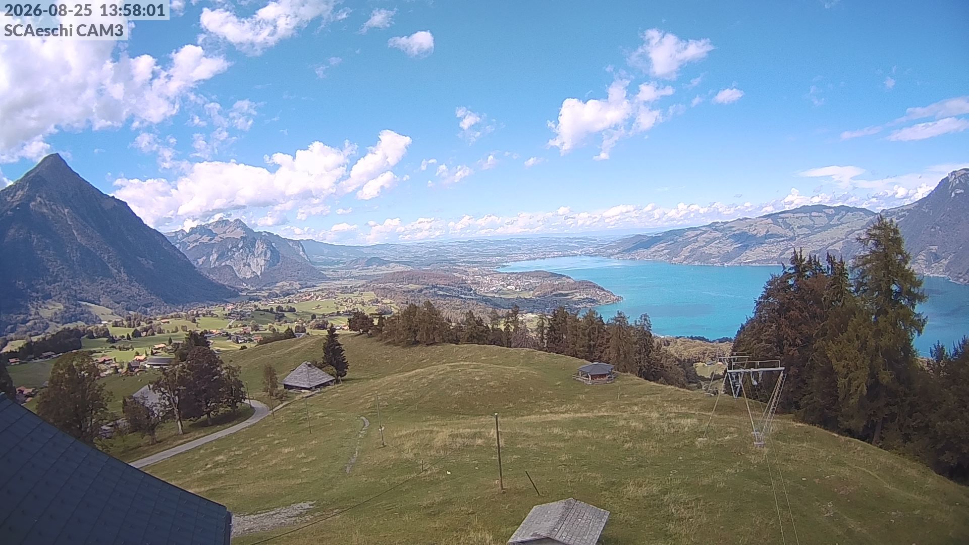 Aeschi bei Spiez: Aeschiried: Skihütte Aeschiried - Skilift Aeschiallmend Ag - Thunersee
