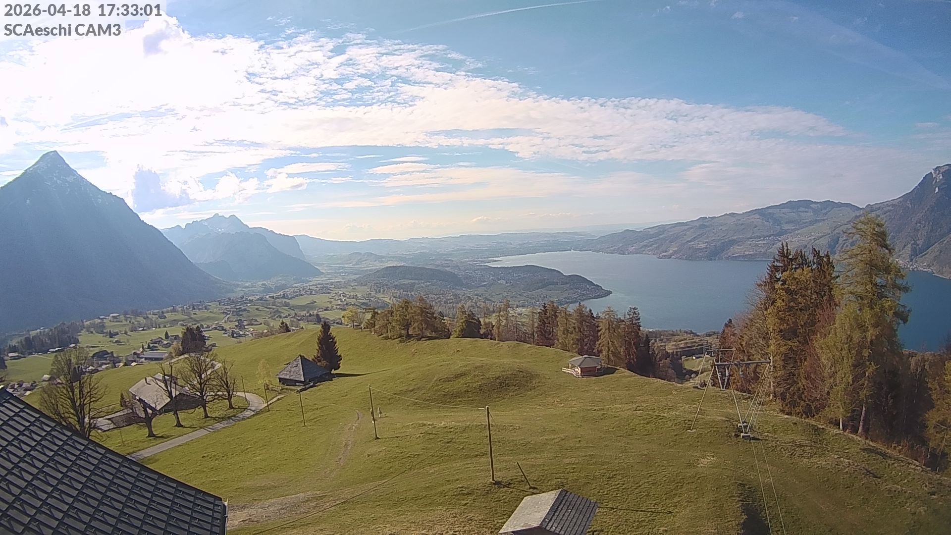 Aeschi bei Spiez: Aeschiried: Skihütte Aeschiried - Skilift Aeschiallmend Ag - Thunersee