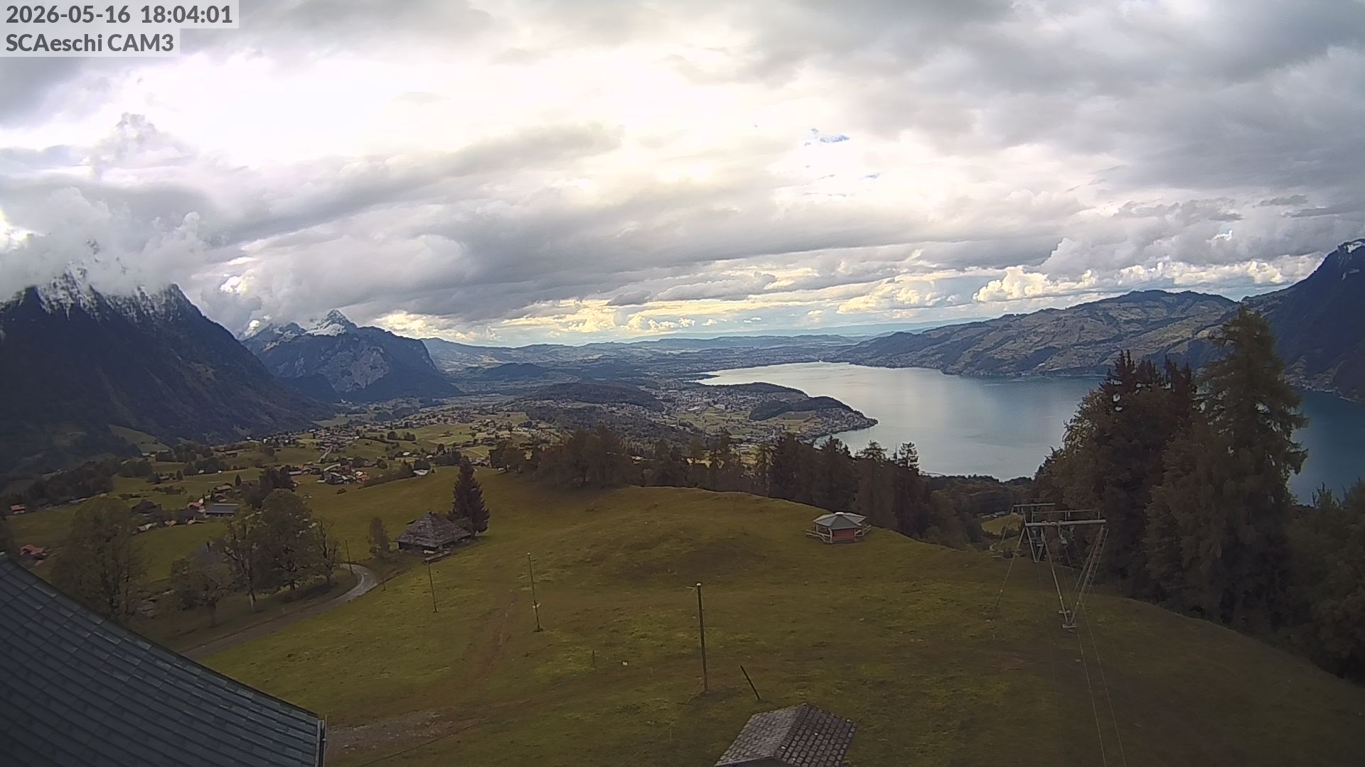 Aeschi bei Spiez: Aeschiried: Skihütte Aeschiried - Skilift Aeschiallmend Ag - Thunersee