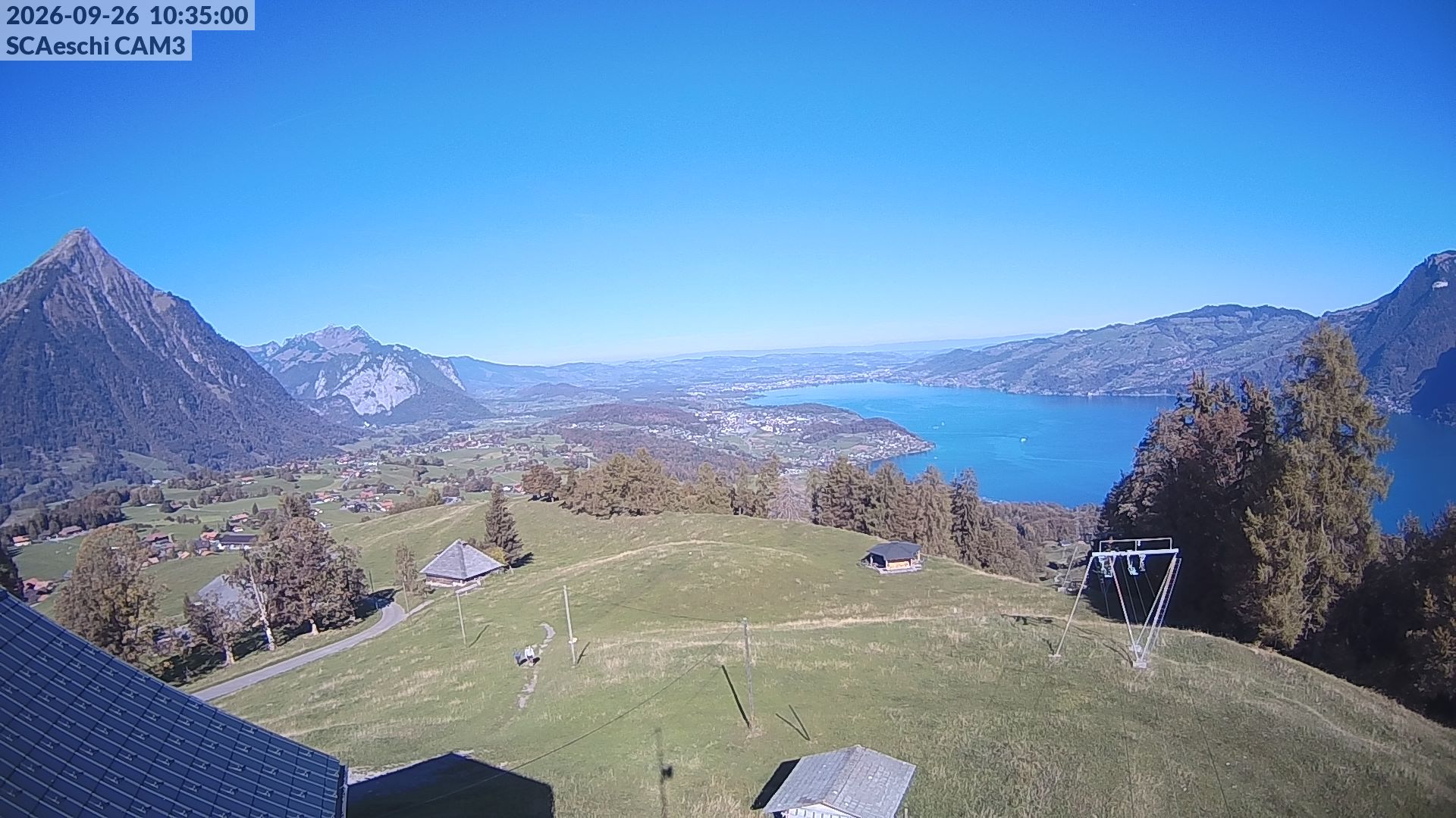 Aeschi bei Spiez: Aeschiried: Skihütte Aeschiried - Skilift Aeschiallmend Ag - Thunersee