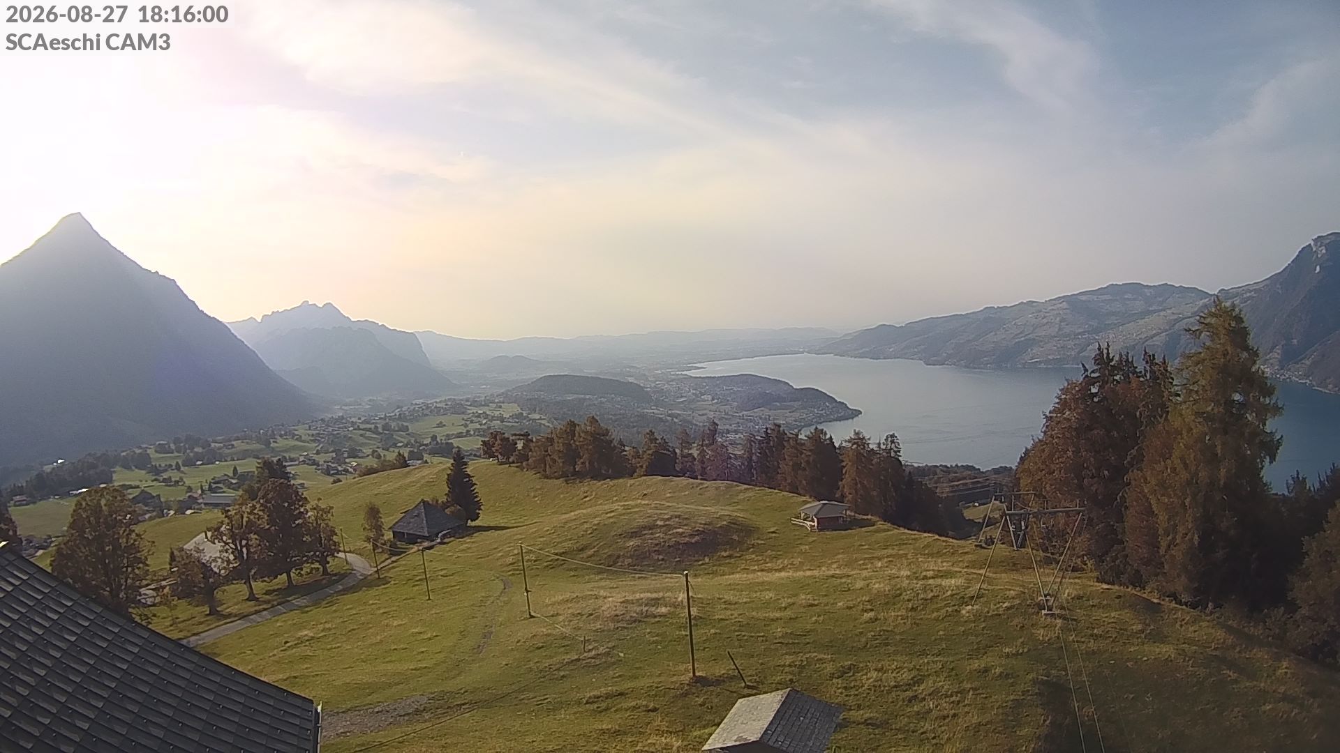 Aeschi bei Spiez: Aeschiried: Skihütte Aeschiried - Skilift Aeschiallmend Ag - Thunersee