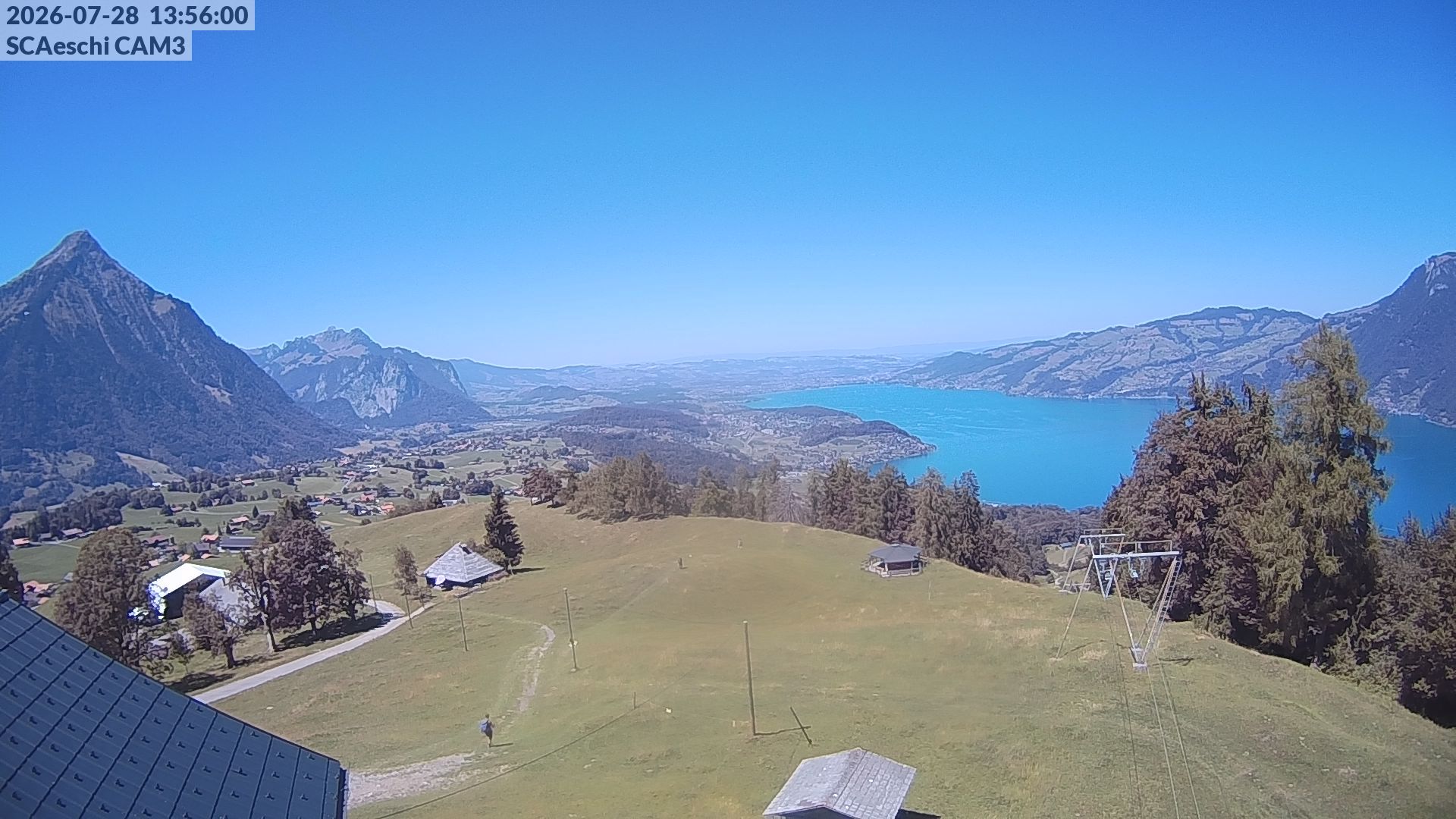 Aeschi bei Spiez: Aeschiried: Skihütte Aeschiried - Skilift Aeschiallmend Ag - Thunersee