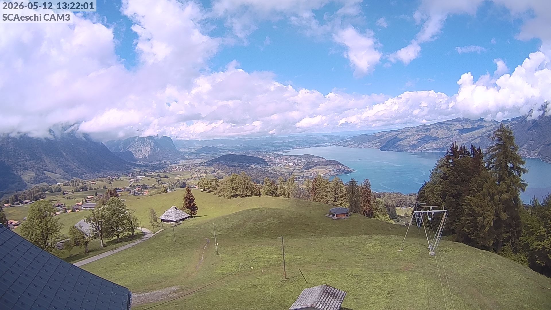 Aeschi bei Spiez: Aeschiried: Skihütte Aeschiried - Skilift Aeschiallmend Ag - Thunersee